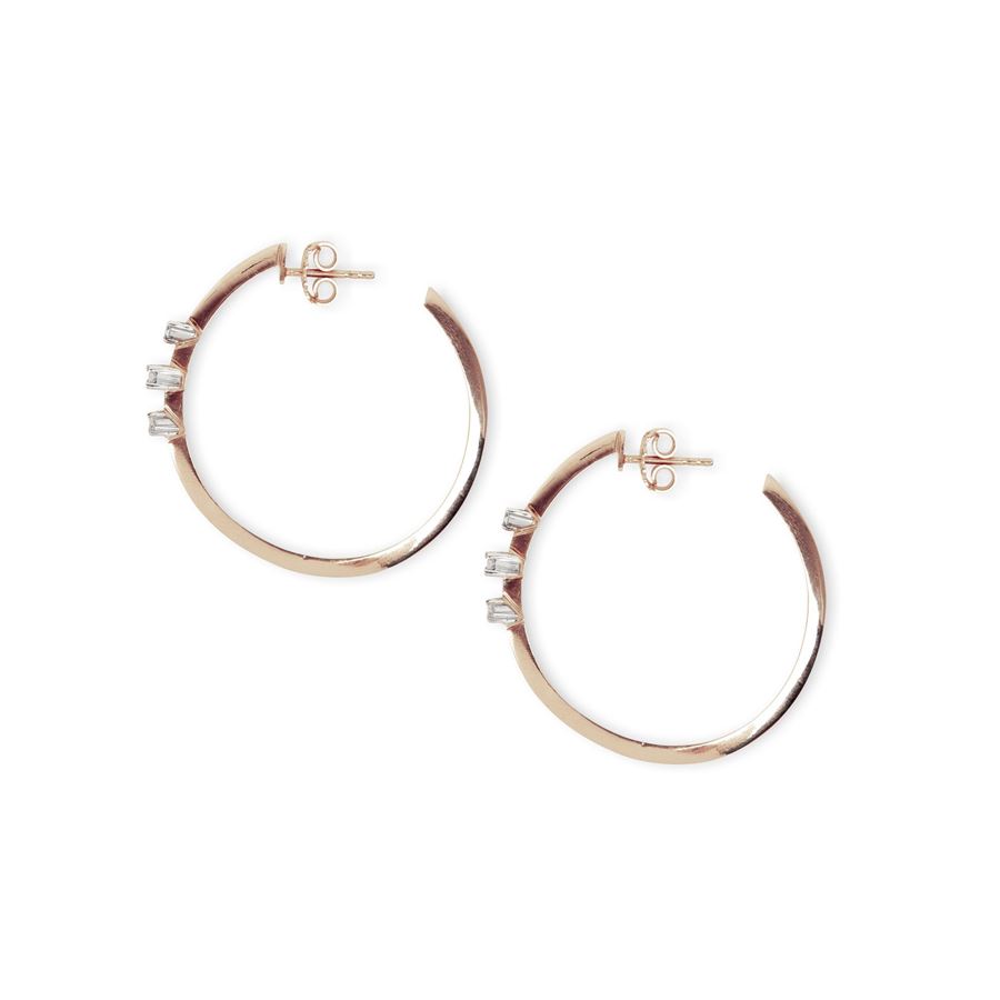 Big size 'Balance' hoop earrings BALANCE | OR CERCHIO BIGAU9R CT.0,26